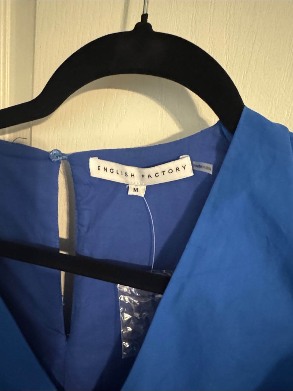 English Factory Royal Blue V-Neck Dress - Picture 2 of 3